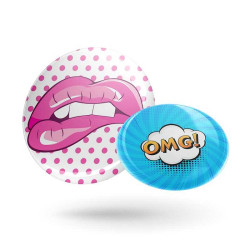 Magnet rigide impression quadri Ø 50 mm