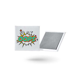 Magnet rigide impression quadri 65 x 65 mm