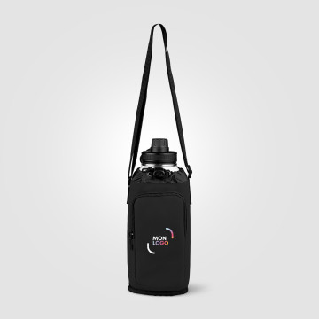 Sac bouteille isotherme en PU recyclé marquage quadri