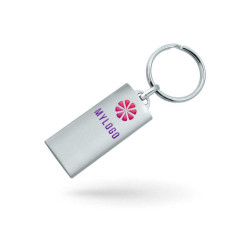 Porte-clés en métal brillant
