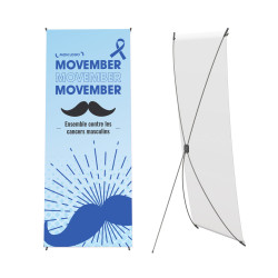 Totem 60 x 160 cm marquage Movember inclus
