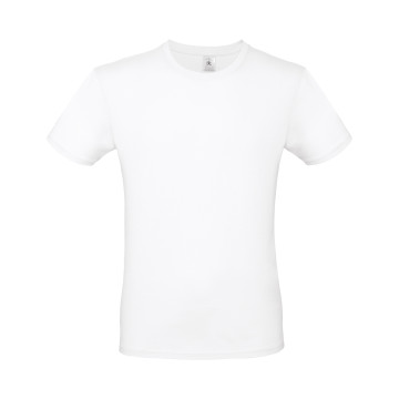 Tee-shirt homme en coton peigné ringspun B&C® blanc