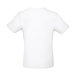 Tee-shirt homme en coton peigné ringspun B&C® blanc