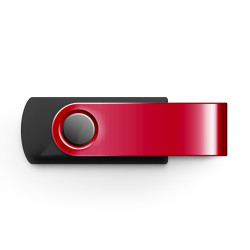 Clé USB gomme noire 64 Go Twister