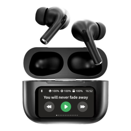 Écouteurs Bluetooth Mini 5.4 Pour Sommeil - 48h Autonomie, écran Tactile, IPX7 étanche, Poids 3g, Hifi Stéréo