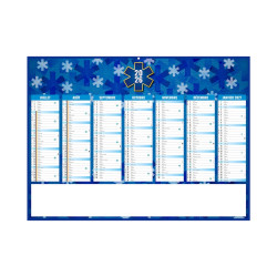 Calendrier bancaire rigide midi 43x33,5 cm marquage 1 couleur