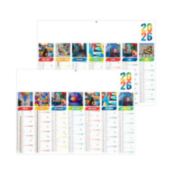 Calendrier bancaire rigide standard 55x40,5 cm marquage 1 couleur