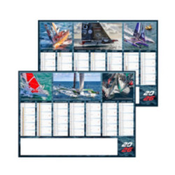 Calendrier bancaire rigide standard 55x40,5 cm marquage 1 couleur