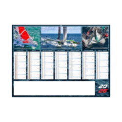 Calendrier bancaire rigide standard 55x40,5 cm marquage 1 couleur