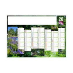 Calendrier bancaire rigide standard 55x40,5 cm marquage 1 couleur