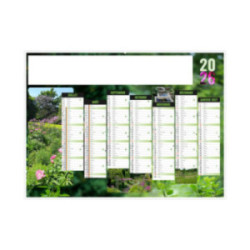 Calendrier bancaire rigide standard 55x40,5 cm marquage 1 couleur