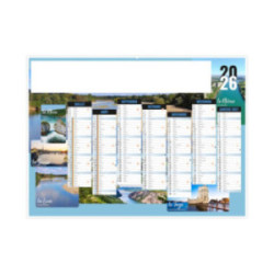 Calendrier bancaire rigide standard 55x40,5 cm marquage 1 couleur