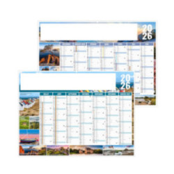 Calendrier bancaire rigide standard 55x40,5 cm marquage 1 couleur