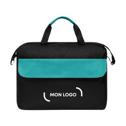 Sacoche noir-turquoise