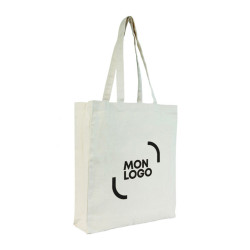 Sac en coton naturel avec soufflets 150 g/m2 Ubag®