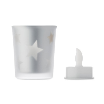 Bougie LED motifs de Noël