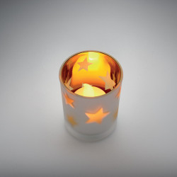 Bougie LED motifs de Noël