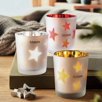 Bougie LED motifs de Noël