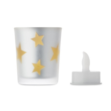 Bougie LED motifs de Noël