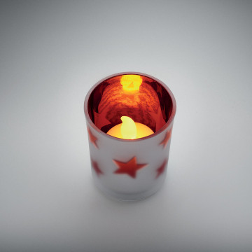 Bougie LED motifs de Noël