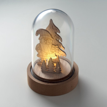 Décoration de Noël en fibre de bois