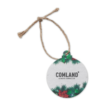 Boule de Noël en papier ensemencé