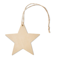 Etoile de Noël en fibre de bois