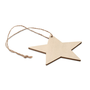 Etoile de Noël en fibre de bois