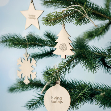 Sapin de Noël en fibre de bois