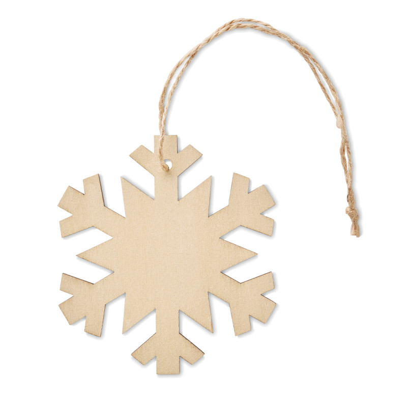 Flocon de neige en fibre de bois