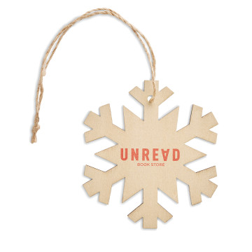 Flocon de neige en fibre de bois