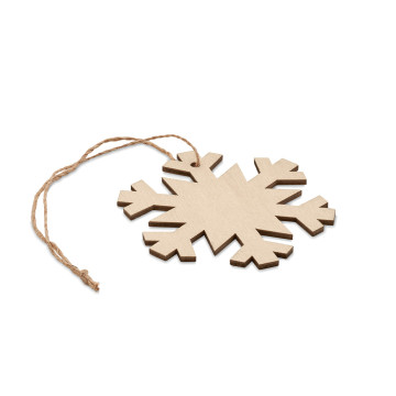 Flocon de neige en fibre de bois