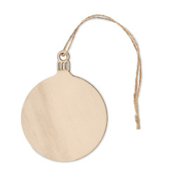 Boule de Noël en fibre de bois