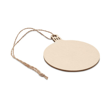 Boule de Noël en fibre de bois