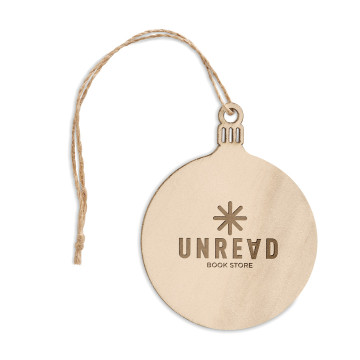 Boule de Noël en fibre de bois