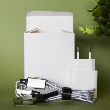 CABLE DE CHARGEMENT 20 W + CHARGEUR - BLANC