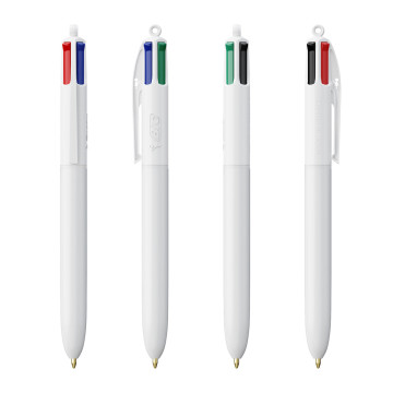Stylo Bic® 4 couleurs Classique marquage 1 couleur doré/argenté