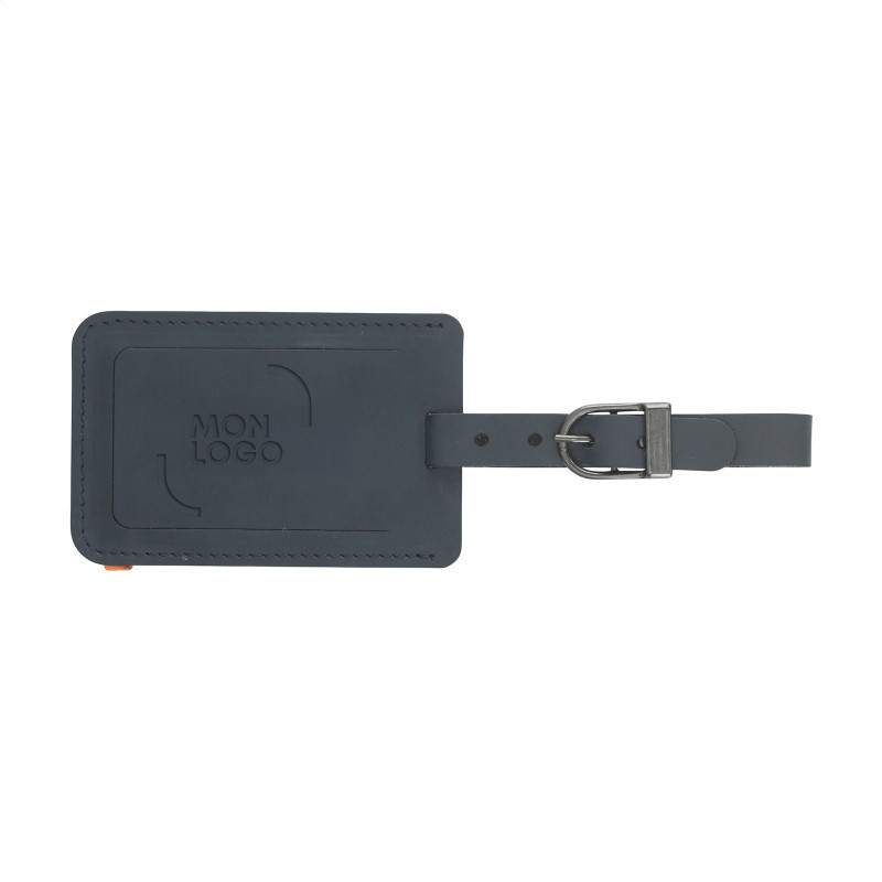 Etiquette à bagage en cuir recyclé Made out of®