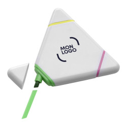 Surligneur triangle 3 couleurs