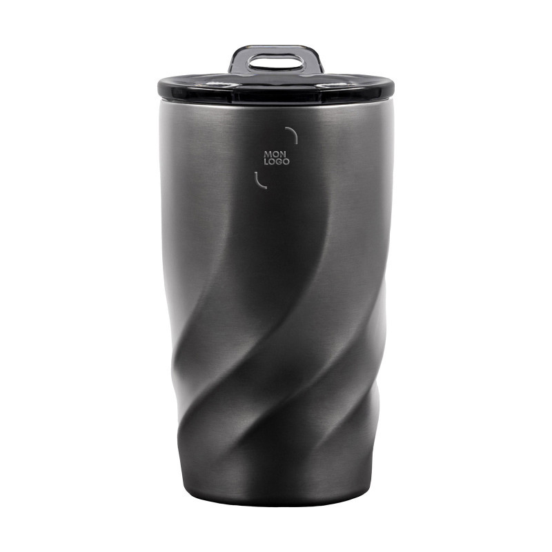 Mug isotherme en acier inoxydable recyclé Brandcharger®