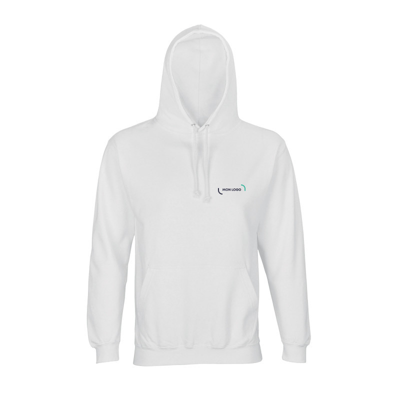 Sweat-shirt mixte à capuche Sol's® Condor blanc