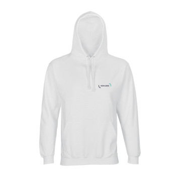 Sweat-shirt mixte à capuche Sol's® Condor blanc