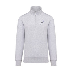 Sweat-shirt homme col zippé Kariban® couleur