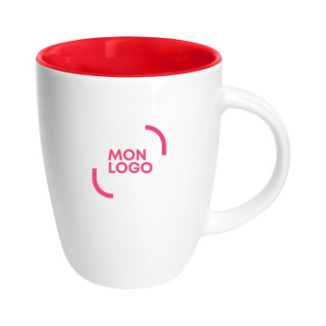 Mug en porcelaine 250 mL marquage 1 couleur