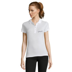 Polo femme blanc Express Sol's® Passion