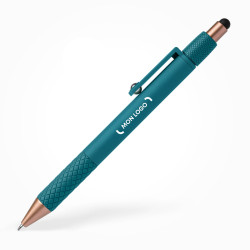 Stylo stylet spinner en plastique recyclé marquage sérigraphie