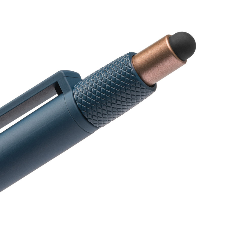 Stylo stylet spinner en plastique recyclé marquage sérigraphie