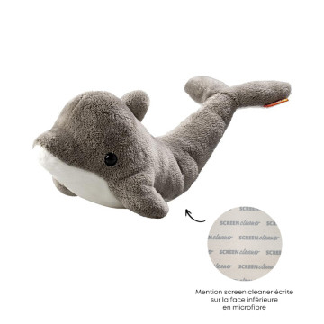 Peluche nettoyeur d'écran dauphin