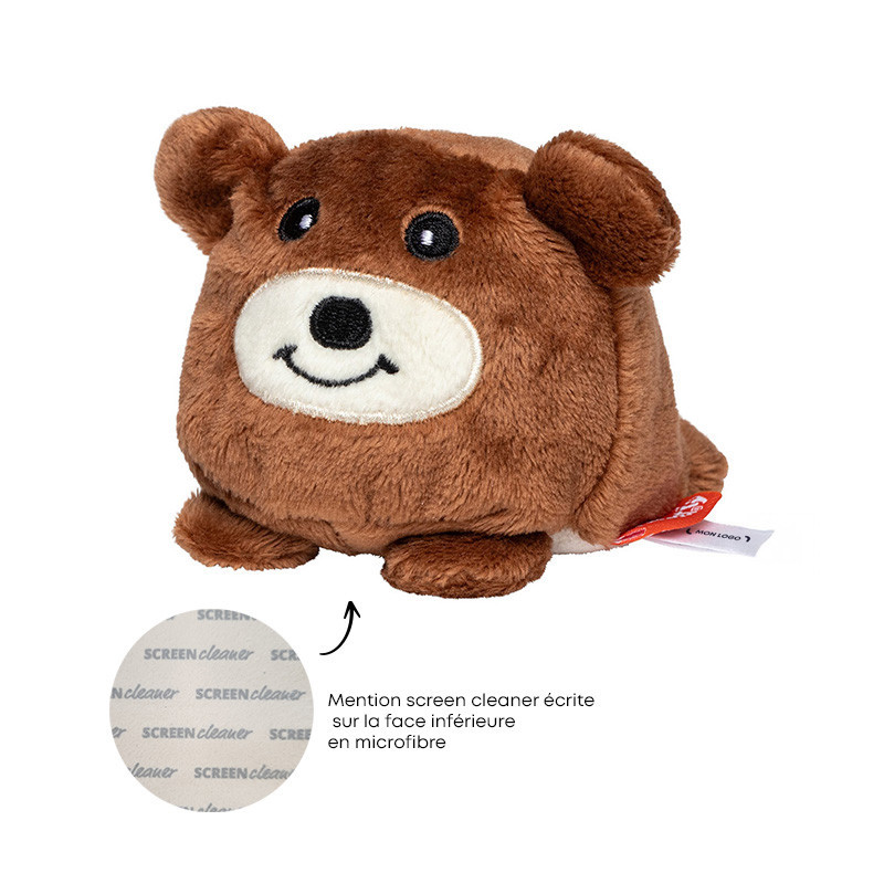 Peluche nettoyeur d'écran ours