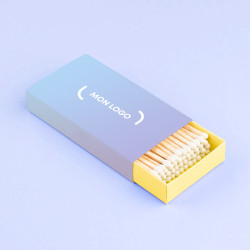 Boîte d'allumettes rectangulaire marquage quadri